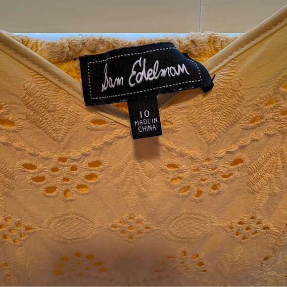 Sam Edelman Asymmetrical Yellow Lace Dress - Picture 3 of 5